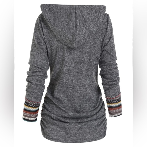 XL Boho casual lightweight hoodie. - Picture 3 of 11